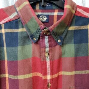 Woolrich Men's Plaid Shirt - Red, Green, and Blue